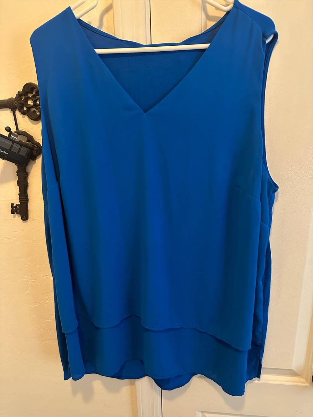 Michael by Michael Kors women’s plus size 2X royal blue sleeveless blouse